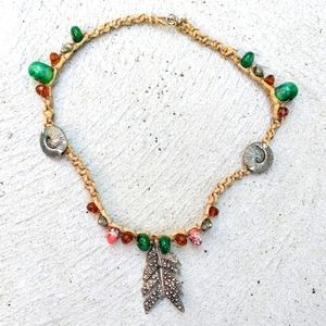 Handcrafted Beaded Hemp Necklace